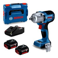 BOSCH GDS 18V-450 HC smūginis veržliasukis 2x5 Ah L-Boxx